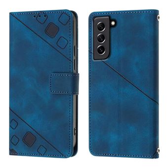 Capa ZURSANA para Samsung Galaxy S21 FE 5G | Flip | Couro PU | À Prova de Choque | Suporte Dobrável | Fecho Magnético | Azul - 1