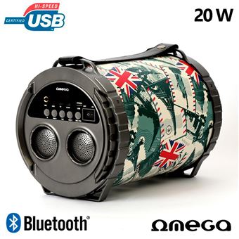 Coluna Universal Bluetooth Omega Bazooka 20W - 1