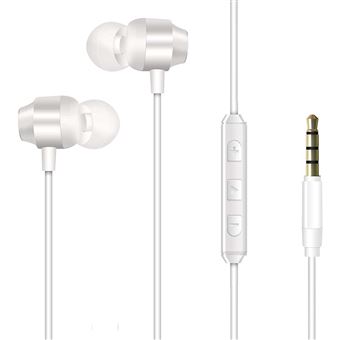 Auriculares com Fio 3,5 mm ENERGIZER | Classic CIA10 Som Potente com Microfone Integrado | Branco - 1