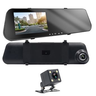 Dashcam Avizar com Retrovisor/Ecrã Integrado/Câmara Frontal e Visão Traseira Full HD 1080p - 1