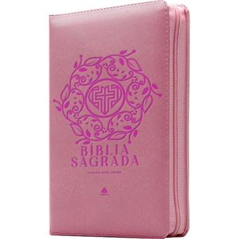 Bíblia Sagrada King James Com Zíper - Rosa - 1