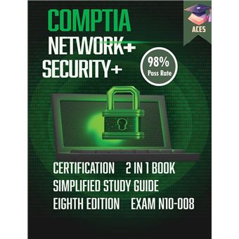The Comptia Network  Security Certification 2 In 1 Book Simplified Study Guide Eighth Edition Exam N10008   The Complete Exam Prep With Practice Tests And - 1