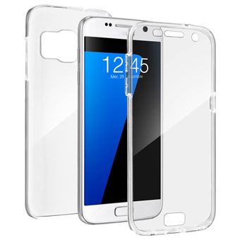 Capa Flip Avizar para Samsung Galaxy S7 360ª de Silicone e policarbonato Transparente - 1