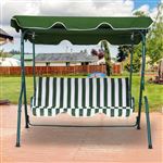 Baloiço de Jardim Outsunny | 3 Pessoas | Toldo Embutido