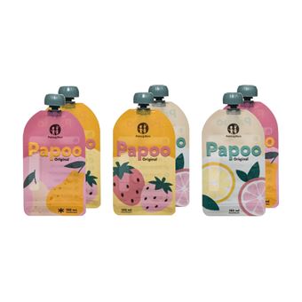 Bolsas armazenamento comida Petite&Mars Papoo Original | 6 Peças - 1