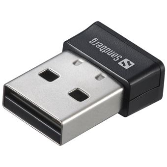 Cartão de Rede Sandberg Micro Wifi Dongle 650 Mbit/s | Preto - 1