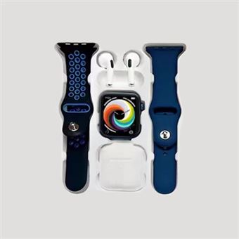 Pack Smartwatch T55 Pro Max + Auriculares - Azul - 1