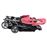 Carrinho de Bebé vidaXL para Gémeos Aço Cor-de-Rosa e Preto_2