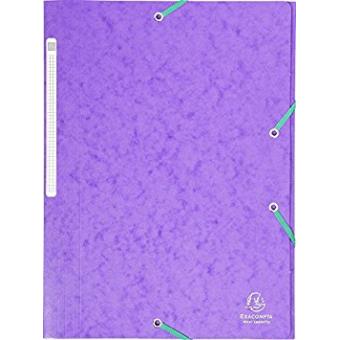 Pasta com Elásticos A4 Exacompta 17115H Roxo - 1