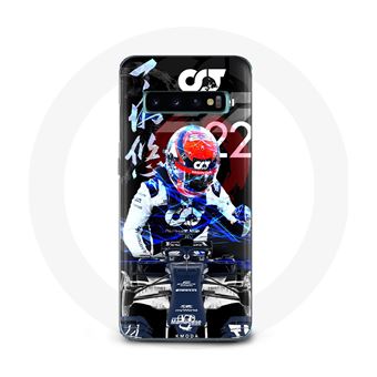 Capa Maniacase para Samsung Galaxy S10 Fórmula 1 Yuki Tsunoda Piloto de Corrida Japonês de F1 - 1