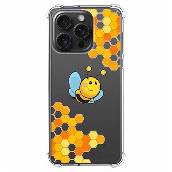 Capa Tumundosmartphone de silicone anti-choque para iPhone 15 Pro Max (6.7) design de abelha de desenho anima - 1