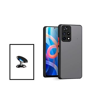 Kit Phonecare Capa Anti Choque Camera Protection + Suporte Magnético de Carro para Xiaomi Poco M4 Pro - Preto - 1