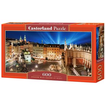 Puzzle Castorland Krakow Main Square at Night 600 Peças