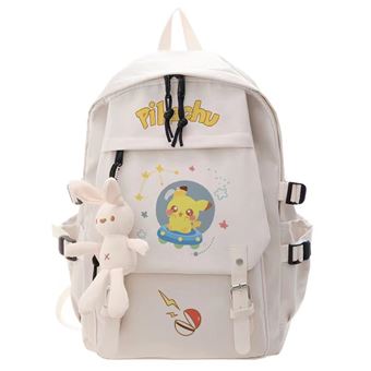 Mochila Escolar DreamWorks | Pokémon | 30 x 13 x 45 cm | Branco 2171 - 1