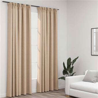 Cortinas Opacas 2 Pcs Gris Oscuro 140 X 225 Cm Terciopelo VidaXL