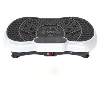 Plataforma vibratória BIGZZIA | com cordão e controlo remoto | suporte Bluetooth | com corda de saltar metálica | Branco - 1