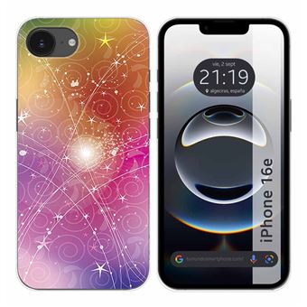 Capa TUMUNDOSMARTPHONE de silicone para iPhone 16e (6.1) Desenhos abstratos Design - 1