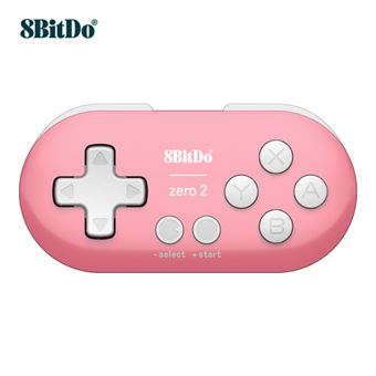 Gamepad Wireless 8BitDo Zero2 para Nintendo Switch/ Windows Steam/ Raspberry Pi/ MacOs | Bluetooth | USB - Rosa - 1