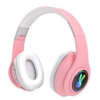 Auscultadores Bluetooth True Wireless Lionvolant LVO254 | Adequado para Apple / Samsung | Luz LED - Cor de Rosa - 1