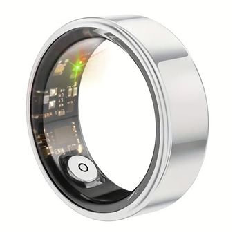 Anel Inteligente Tracker Arzopa® | Calorias | Oxigênio | Frequência Cardíaca e Qualidade do Sono | Tamanho 11 - 20.6mm | Prata - 1