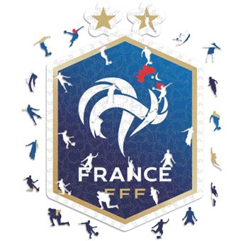 Puzzle de Encaixe Iconic Puzzles Desportos FFF French National Football Team | 270 Peças - 1