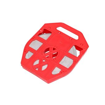 Fitas de Montagem Extralink Tira de aço inoxidável SS304 0,4mm x 20mm para montagem em postes de energia, 50 m | Vermelho - 1