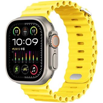 Bracelete Ocean Waves Antiimpacto para Apple Watch Series 5 44mm | Amarelo - 1