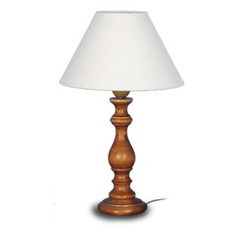 Candeeiro de Mesa Tosel LAMPE BOIS E0253A Natural - 1