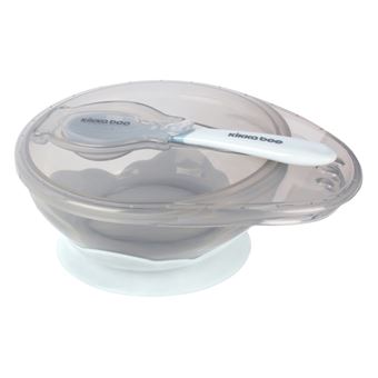 Tigela com ventosa e colher Kikka Boo Azul - 1