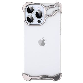 Capa bumper em liga de alumínio thunder Antiimpacto | para Iphone 14 Pro Max | Titânio - 1