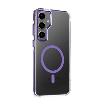 Capa MisterCapas para Samsung Galaxy S24 Plus Colorida Magsafe - Lilás - 1