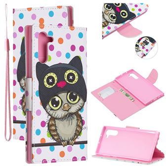 Capa Magunivers PU Impressão Padrão com Apoio Coruja para Samsung Galaxy Note 10/Note 10 5G
