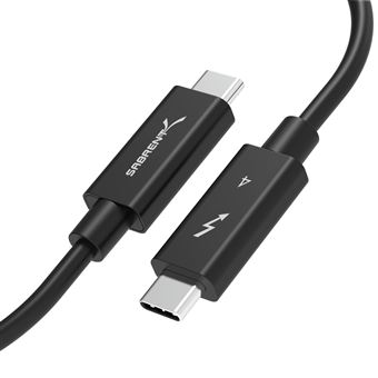 Cabo Thunderbolt Sabrent CB-T4M1 | Preto - 1