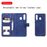 Capa PU suporte magnético destacável 2 em 1 azul para Samsung Galaxy A50/A30/A20_3