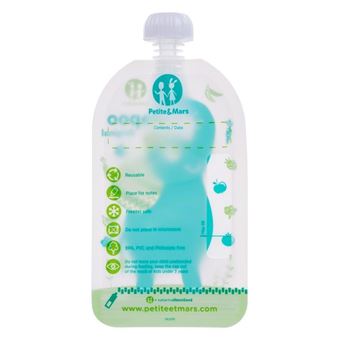 Bolsas armazenamento comida Petite&Mars Papoo Original Elephant | 6 Peças - 1