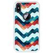 Capa Tpu Hapdey para Iphone X - Xs | Design Abstrato | Ondas Em Várias Cores - Transparente