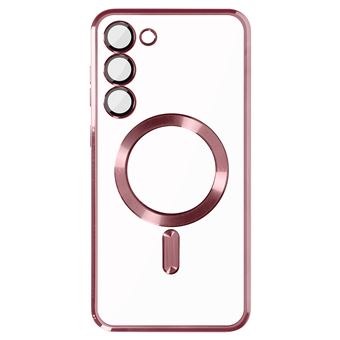 Capa MagSafe Avizar para Samsung Galaxy S23 Plus | Proteção Câmara - Transparente / Rosa - 1