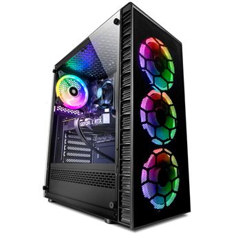 Computador Gaming Vibox II-5 PC - Six Core Intel i5 10400F Processador 4.3GHz - Nvidia RTX 3050 8GB - 16GB RAM - 1TB NVMe M.2 SSD - Windows 11 - WiFi - 1