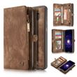 Capa Carteira Flip Klack Em Couro Sintético Premium Para Samsung S8 Castanho