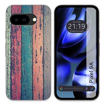 Capa de Silicone Tumundosmartphone para Google Pixel 9a 5G | Design de madeira e 10 desenhos - 1
