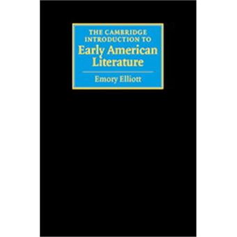 The Cambridge Introduction To Early American Literature - 1