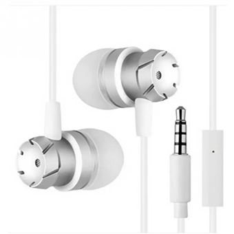 Auriculares Goeik com Fio - Branco - 1