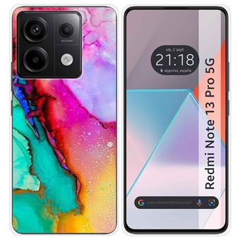 Capa Tumundosmartphone de silicone para Xiaomi Redmi Note 13 Pro 5G design de mármore 15 desenhos - 1