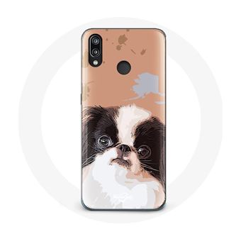 Capa Maniacase para Huawei P20 Lite Spaniel Japonês Preto E Branco Raça de Cãos - 1
