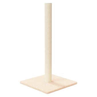Poste arranhador para gatos vidaXL | 35x35x70 cm | cor creme - 1