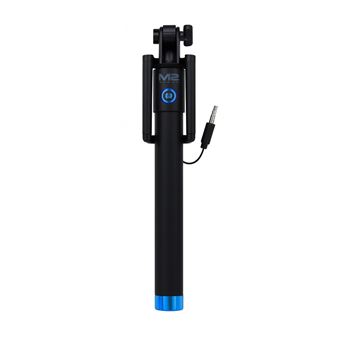 Selfie Stick com Fio Jack M2 TEC V-8802 | Azul - 1