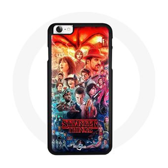 Capa Maniacase para Iphone 6 Stranger Things Teaser Temporada 4 Anexar Personagens Arte - 1