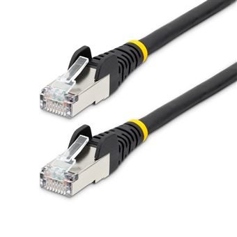 Cabo de Rede StarTech.com NLBK-3M-CAT6A-PATCH | Preto - 1