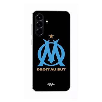 Capa Maniacase para Samsung Galaxy A36 | logótipo om olympique de marseille Fundo preto - 1