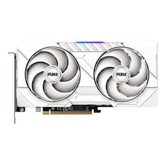 Placa de Vídeo Sapphire PURE AMD Radeon RX 9060 XT GPU | Branco - 1
